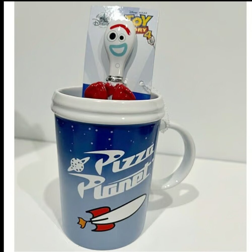 Disney Toy Story Pizza Planet Mug & Forky Spoon Set
